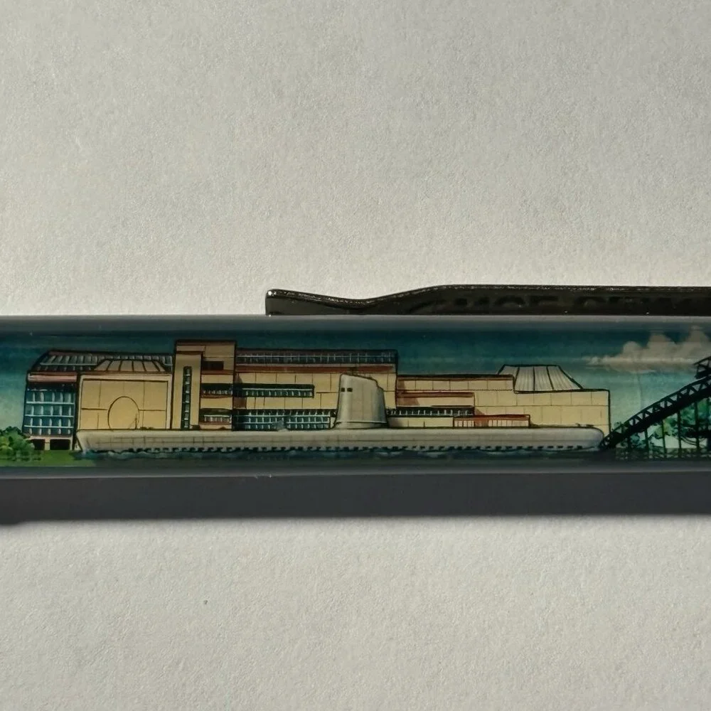 Carnegie Science Center Floaty Pen Pittsburgh PA Submarine Moves by Bridge Vtg